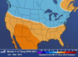 WSI US Weather Outlook Jan. - Mar. 2013